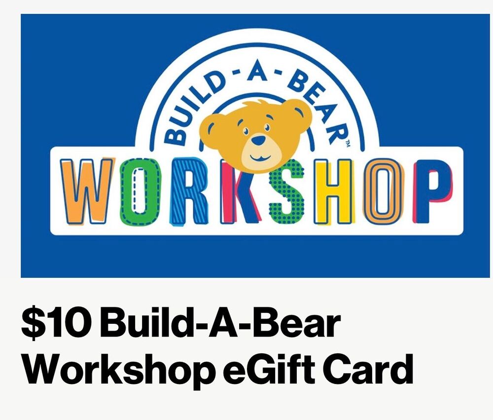 Build A Bear Workshop $10 Gift Card